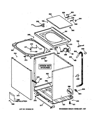 Cabinet, cover & front panel