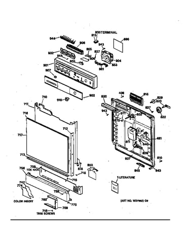 Escutcheon & door assembly