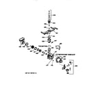 GE GSD1180X72WW motor-pump mechanism diagram