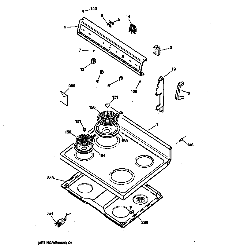 CONTROL PANEL & COOKTOP