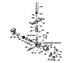 GE GSD1180T55WW motor-pump mechanism diagram
