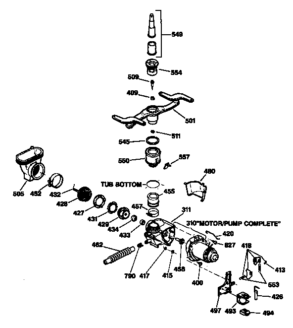 Motor-pump mechanism