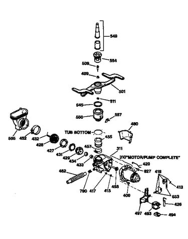 Motor-pump mechanism