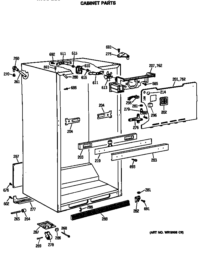 Cabinet parts