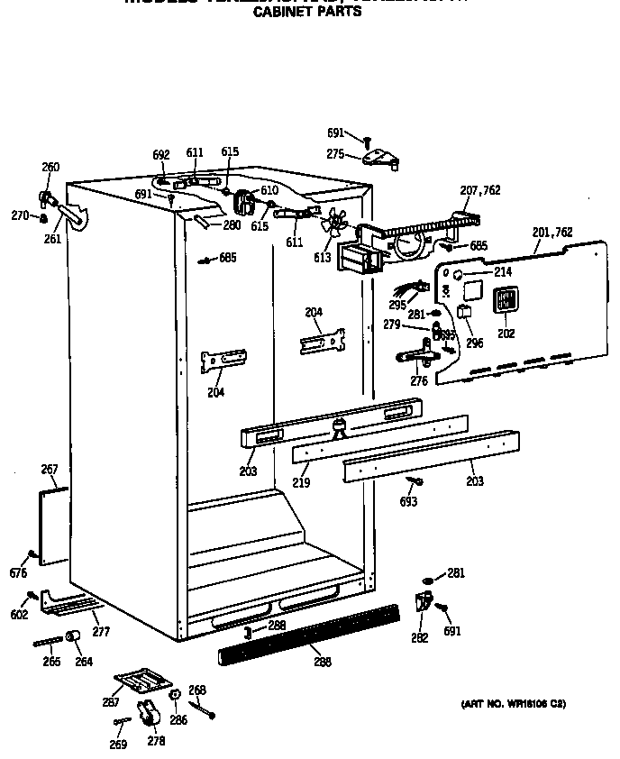Cabinet parts