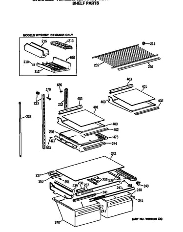 Shelf parts