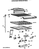 Compartment separation parts