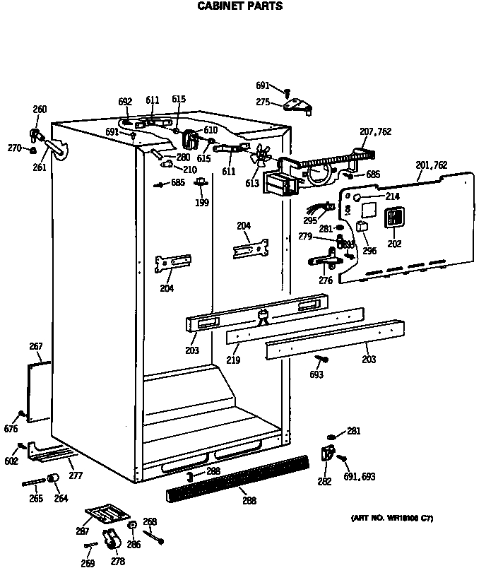 Cabinet parts