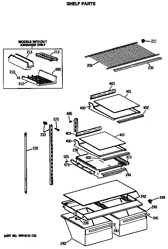 Shelf parts