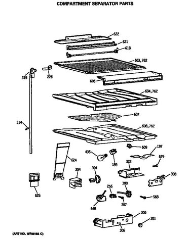 Compartment separator parts