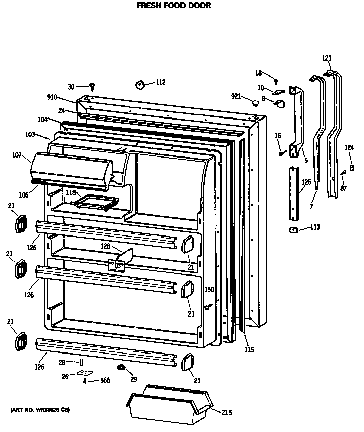 Refrigerator door