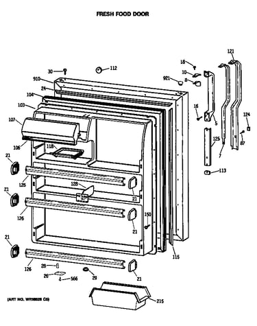 Refrigerator door