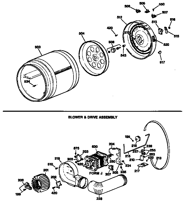 BLOWER & DRIVE ASSEMBLY