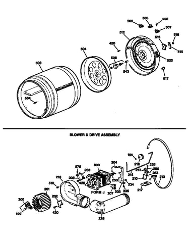 Blower & drive assembly