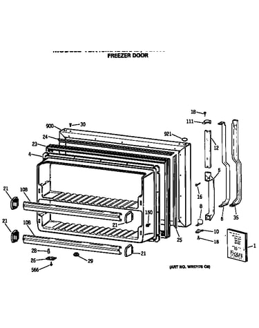 Freezer door