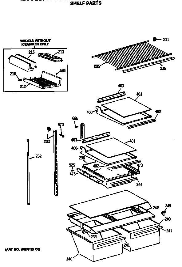 Shelf parts