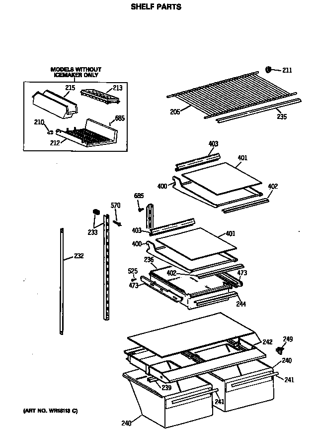 Shelf parts