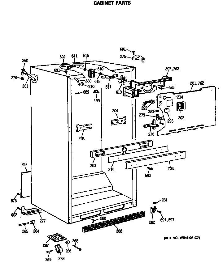 Cabinet parts