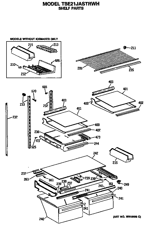 Shelf parts