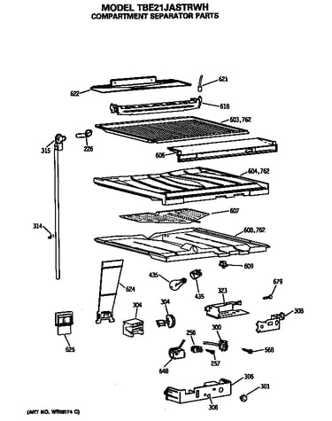 Compartment separator parts