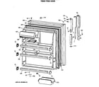 GE TBE21JATMRWH fresh food door diagram