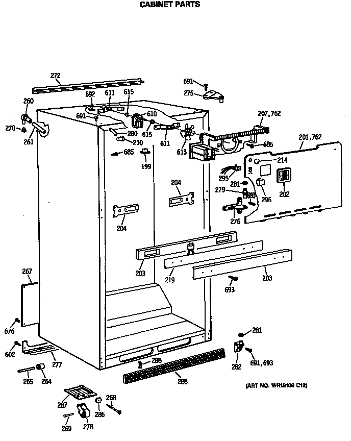 Cabinet parts