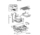 GE TBE21JATMRWH shelf parts diagram