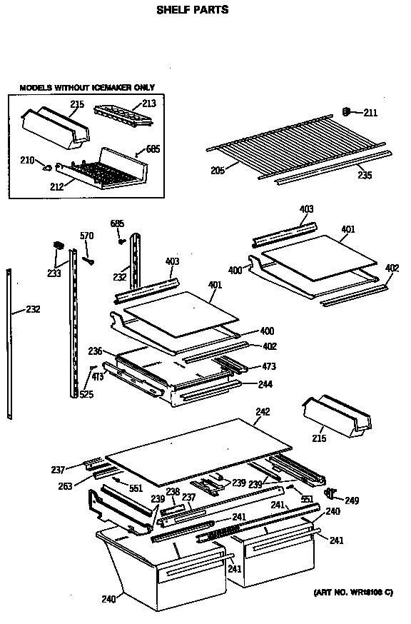 Shelf parts