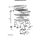 GE TBE21JATMRWH compartment separator parts diagram