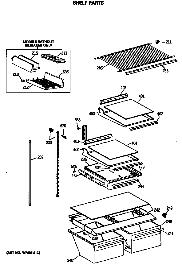 Shelf parts
