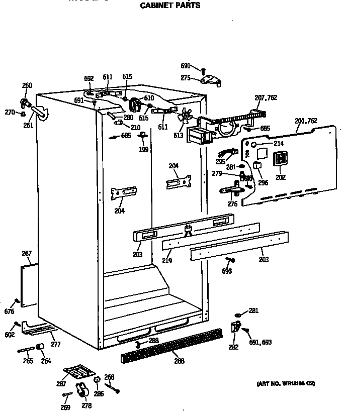 Cabinet parts