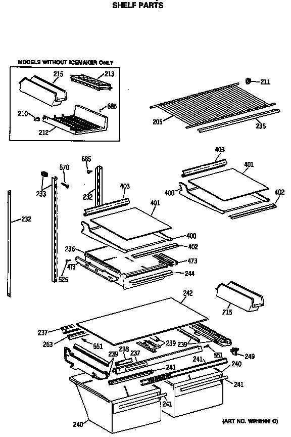 Shelf parts