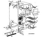 GE TFX20DASMAD freezer section diagram