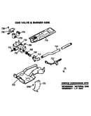 Gas valve & burner assembly