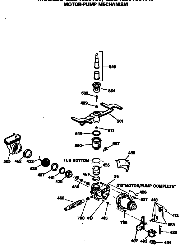 Motor-pump mechanism