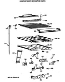 Compartment separator parts