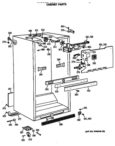 Cabinet parts