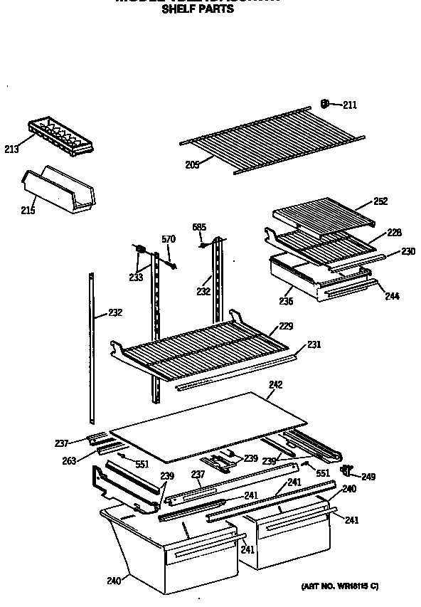 Shelf parts