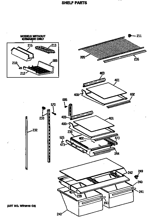 Shelf parts