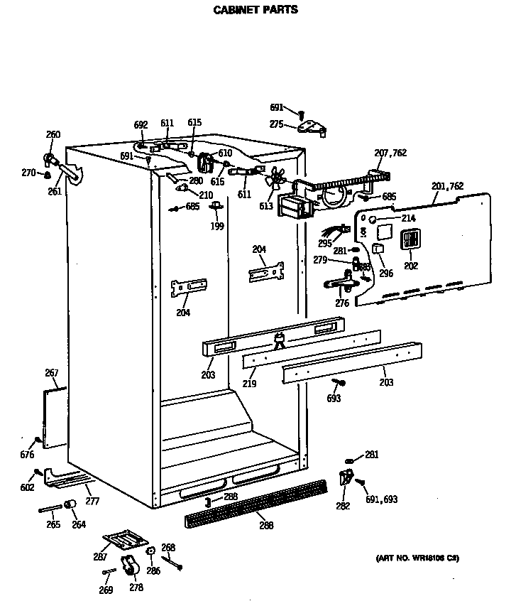 Cabinet parts