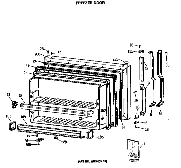 Freezer door