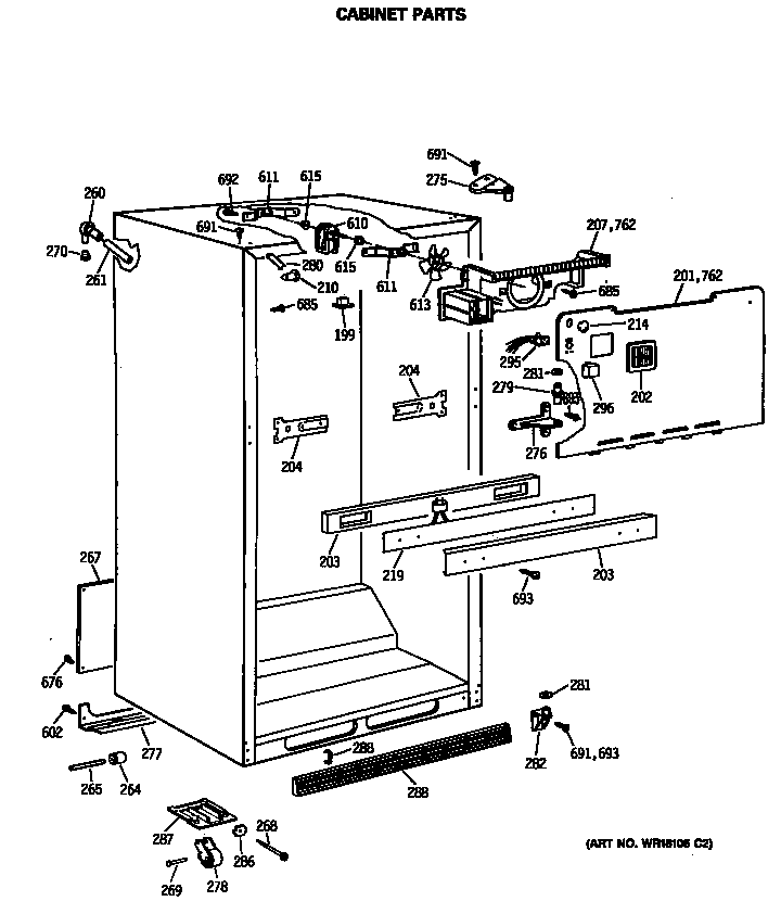 Cabinet parts