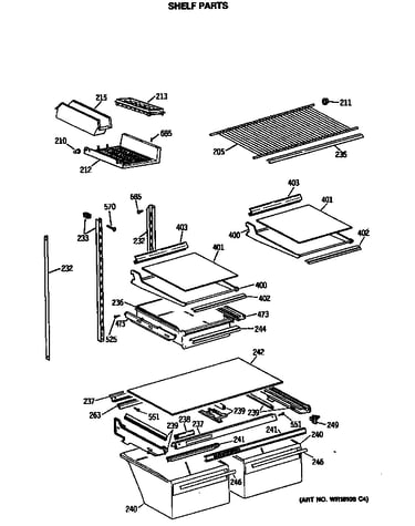 Shelf parts