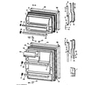 GE TBX14SATBLAD doors diagram