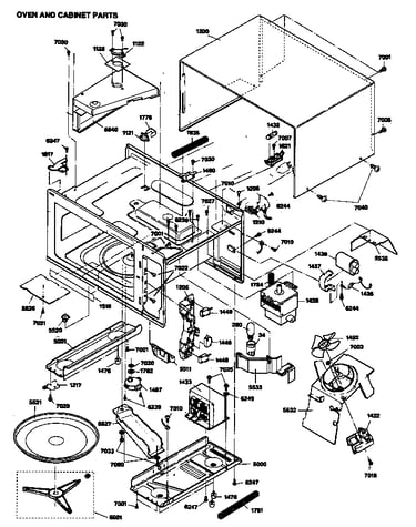 Oven and cabinet parts