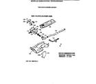 GE DDSR475GT0WW gas valve & burner assembly diagram