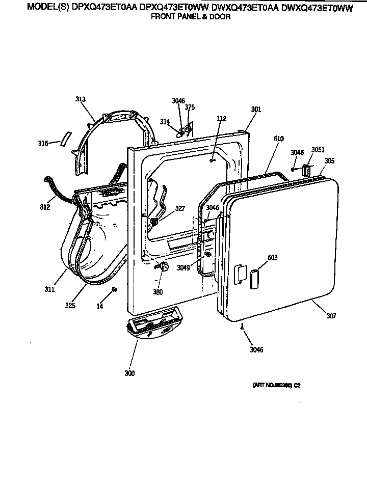 Front panel & door