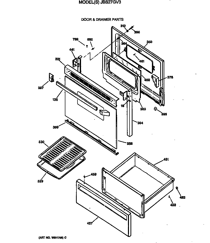 Door & drawer parts