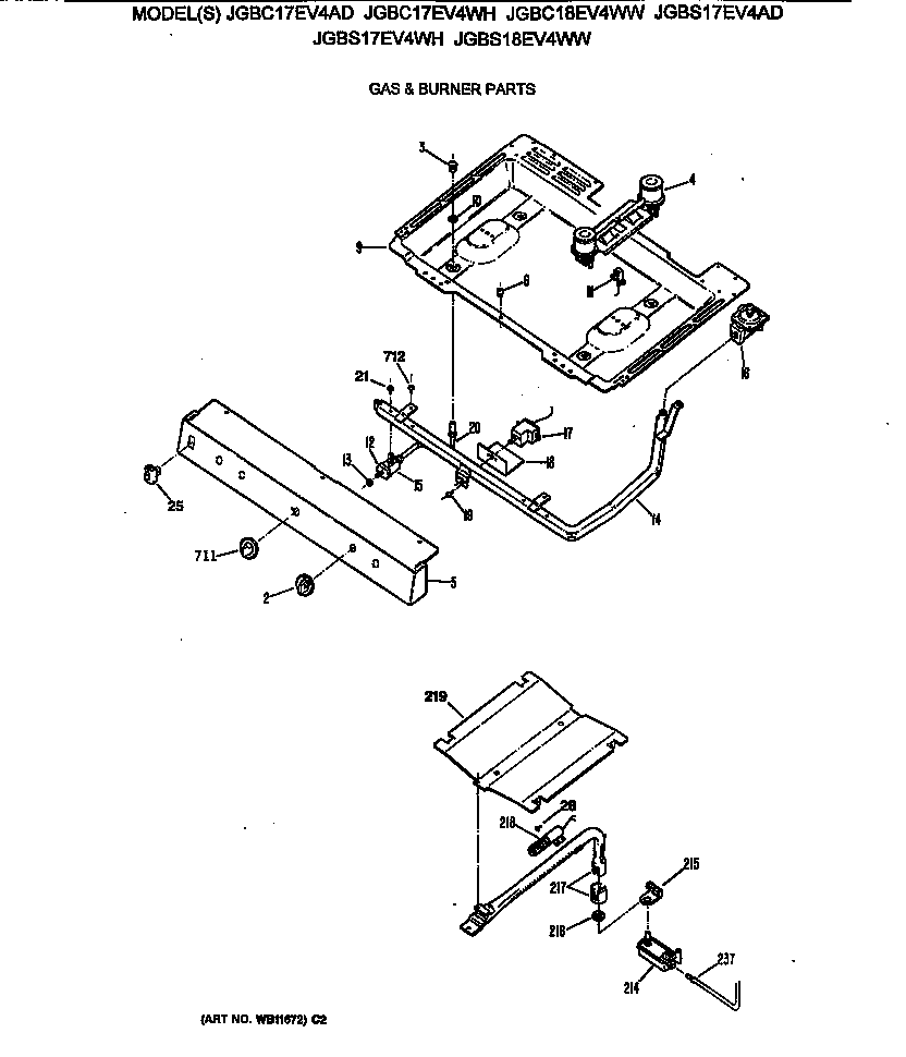 Gas & burner parts