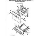 GE JGBC17EV4AD door & drawer parts diagram